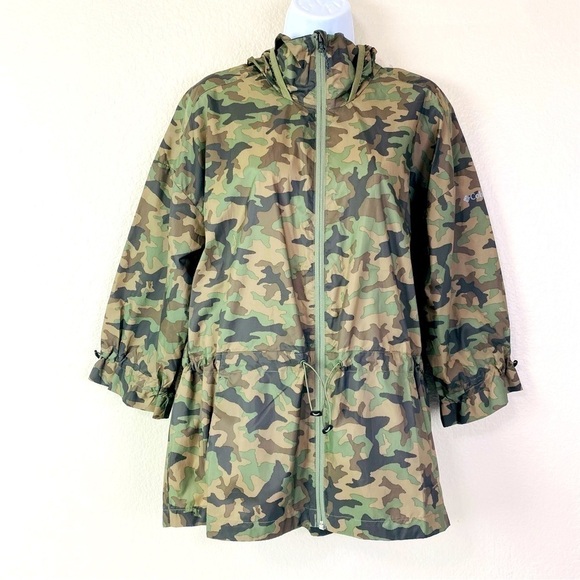 Columbia Flash Forward Camo Light Weight Windbreaker Size M - Picture 2 of 10
